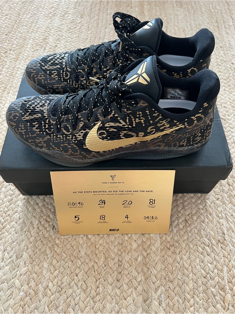NWT Nike iD Kobe 11 XL “Mamba Day” 2016 Size 11.5